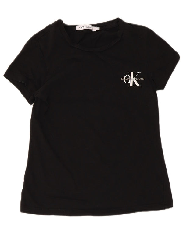Tricou grafic pentru femei Calvin Klein Jeans Top UK 8 Small Black