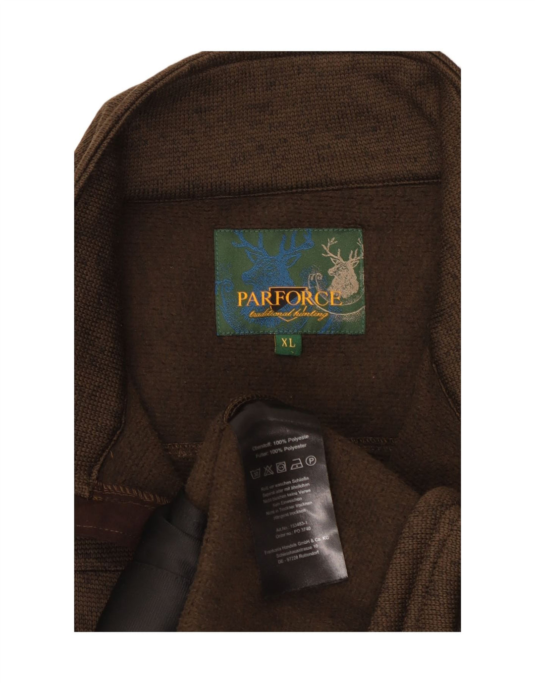 Jachetă de trening PARFORCE pentru bărbați, XL, maro, poliester