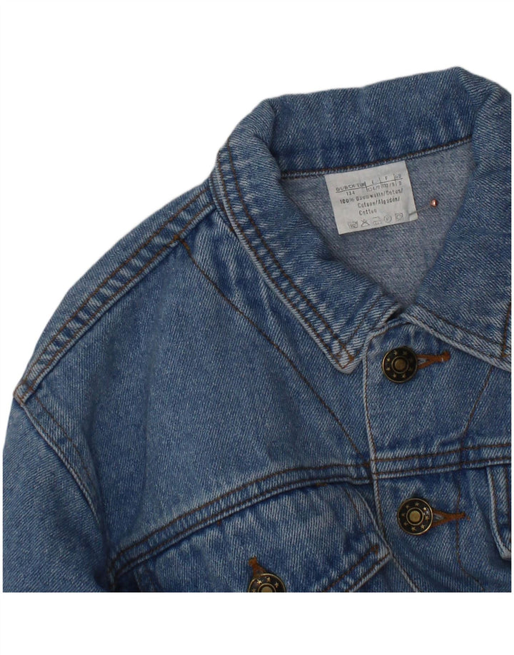 Jachetă Denim EXPLORER Băieți 8-9 Ani Bumbac Albastru