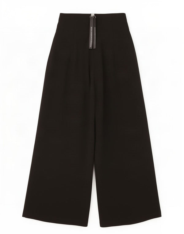 Topshop Pantaloni Capri pentru femei cu talie înaltă și picioare largi UK 8 Small W26 L20 Black