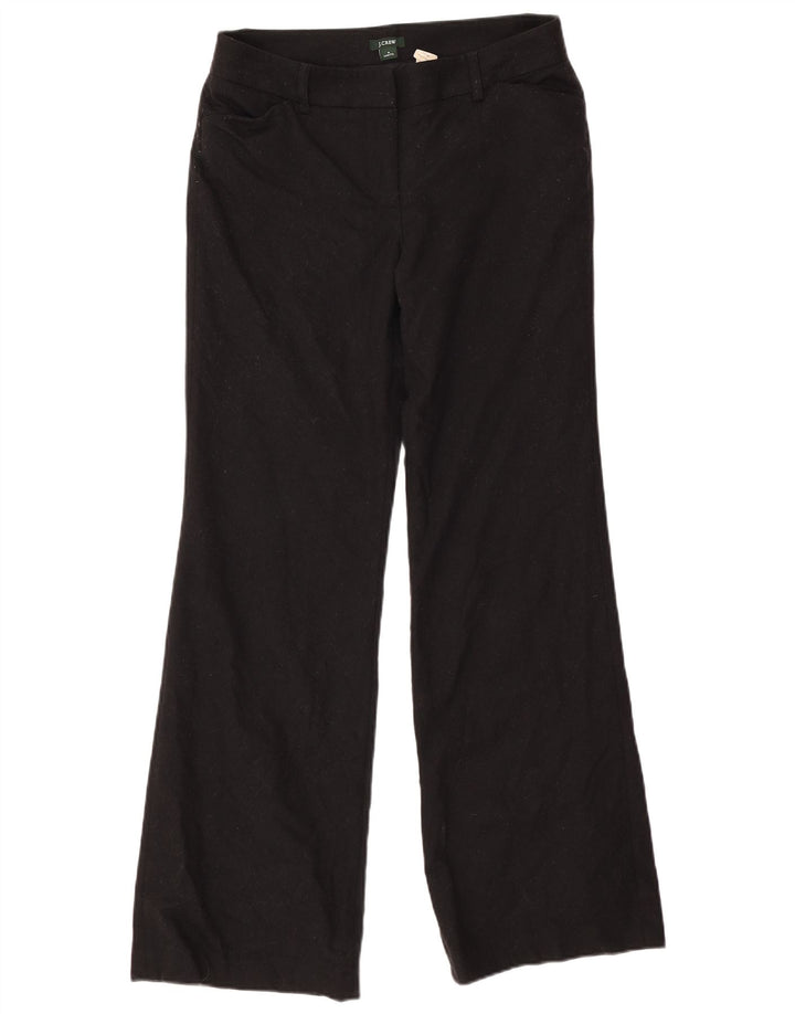 Pantaloni casual pentru femei J. CREW, cu talie joasă, cu tăiere, US 6 Medium W30 L32 Negru