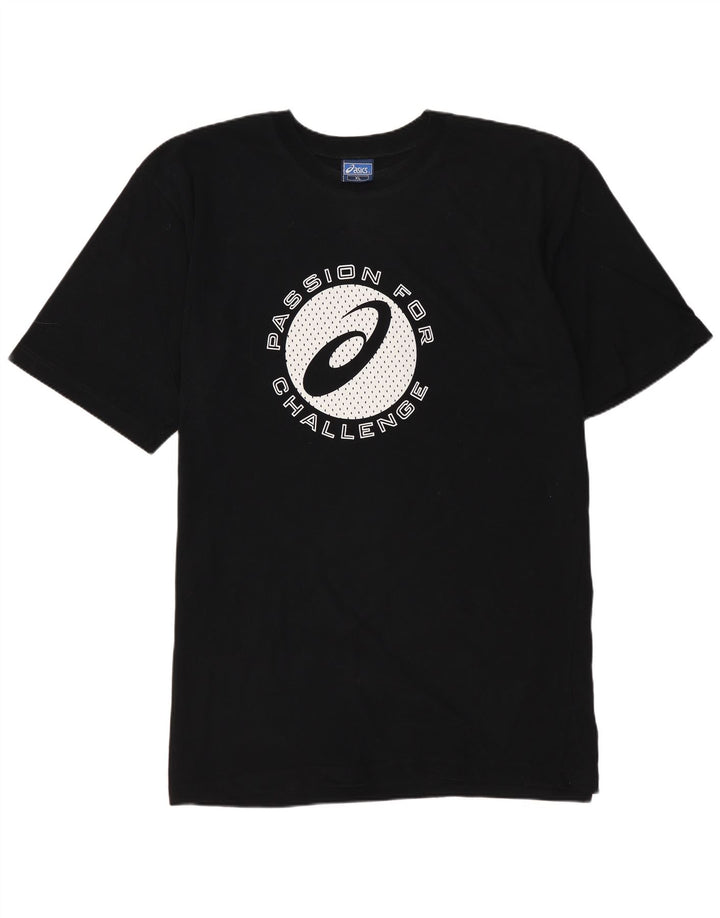 Tricou grafic ASICS pentru bărbați Top XL bumbac negru