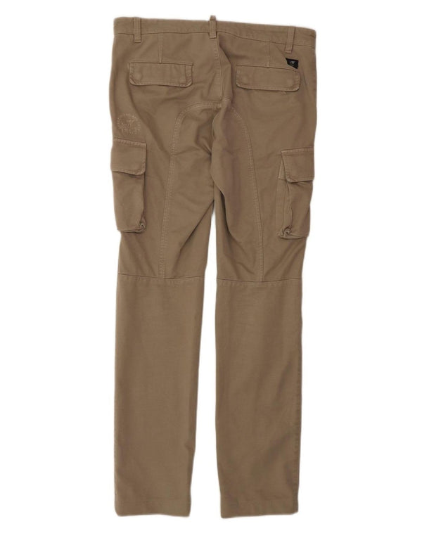 Pantaloni cargo subțiri pentru femei Mason's IT 46 Large W32 L32 Bej Bumbac