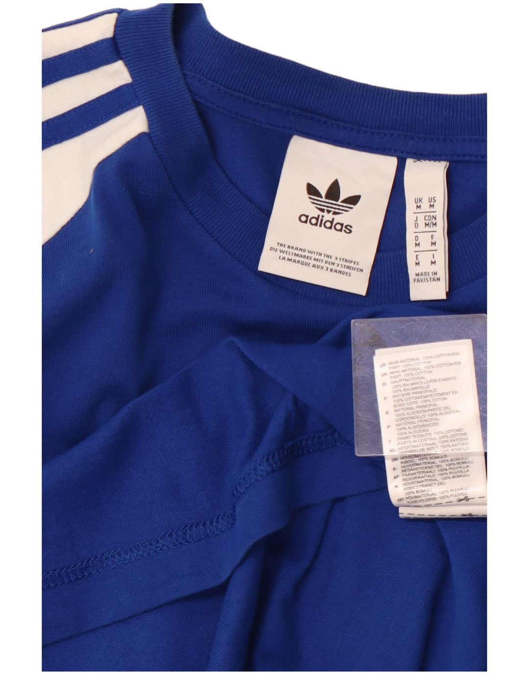 Tricou pentru bărbați ADIDAS Top Medium Blue Colorblock Bumbac