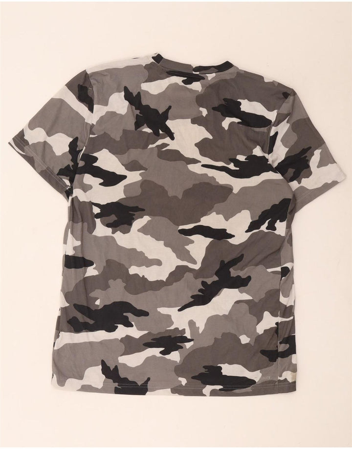 Tricou Adidas Climalite pentru bărbați Top mare, gri, camuflaj, poliester