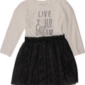 GUESS Girls Graphic Basic Dress 2-3 Years Black Colourblock Cotton Vintage Guess and Second-Hand Guess from Messina Hembry 