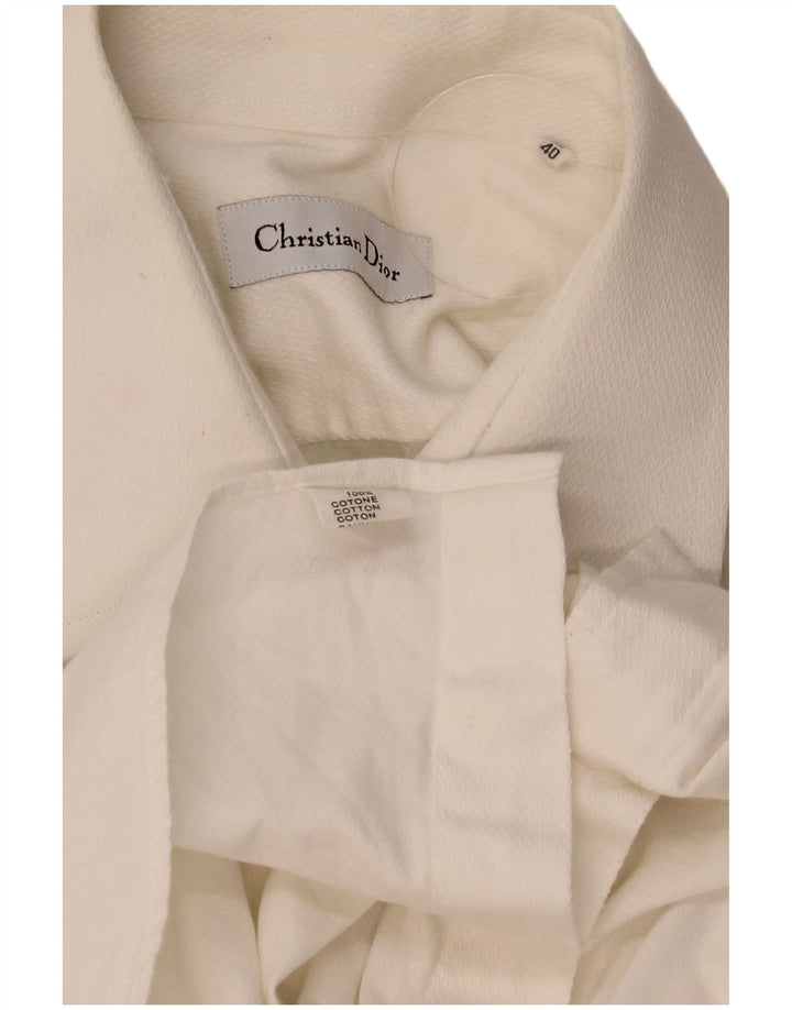 Cămașă formală pentru bărbați Christian Dior Mărimea 40 Bumbac alb mediu