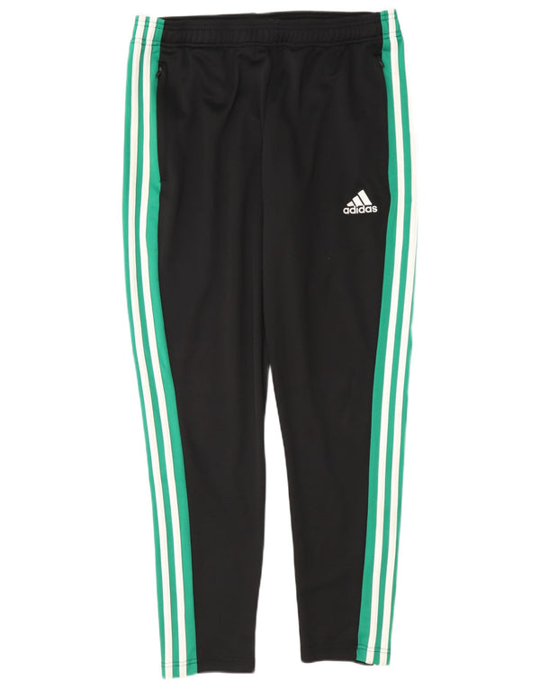 Adidas Mens Climalite Tracksuit Trousers Large Black Colourblock Polyester
