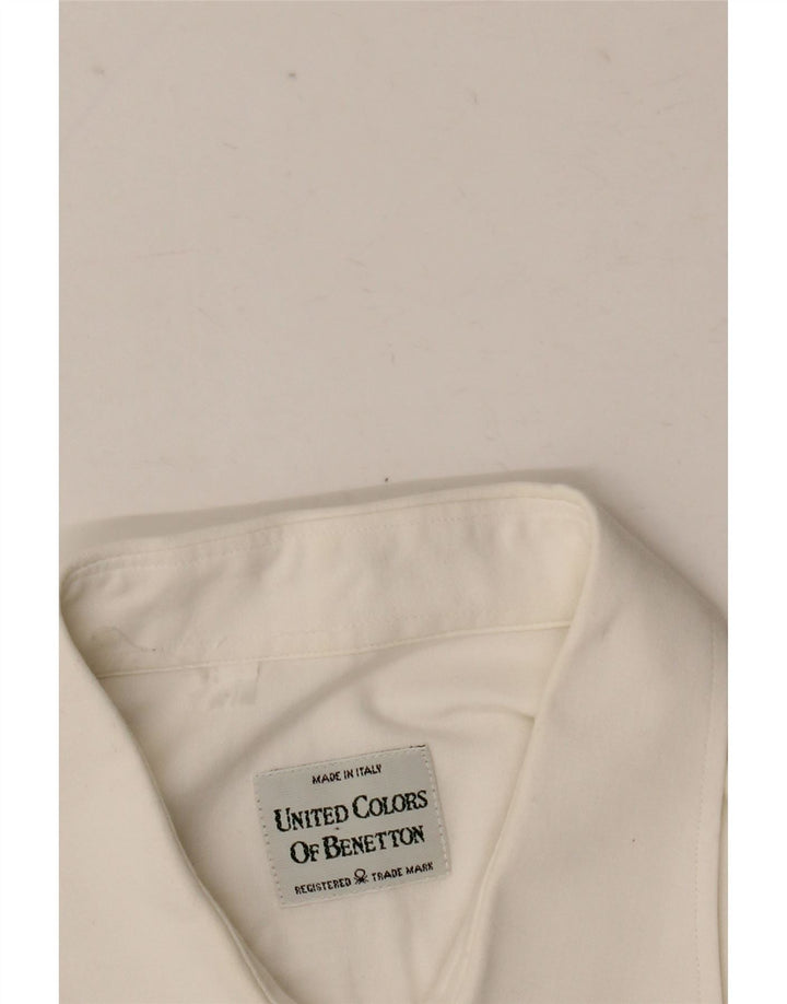 Cămașă Benetton pentru bărbați, mare, albă