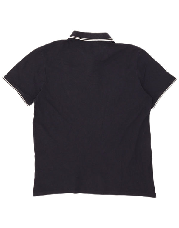 Tricou polo pentru bărbați Champion 2XL bleumarin cu dungi