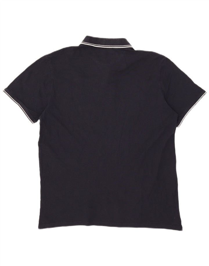 Tricou polo pentru bărbați Champion 2XL bleumarin cu dungi