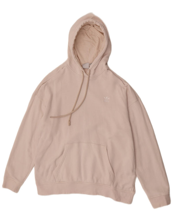 Pulover supradimensionat pentru femei Adidas UK 14, bumbac mediu bej