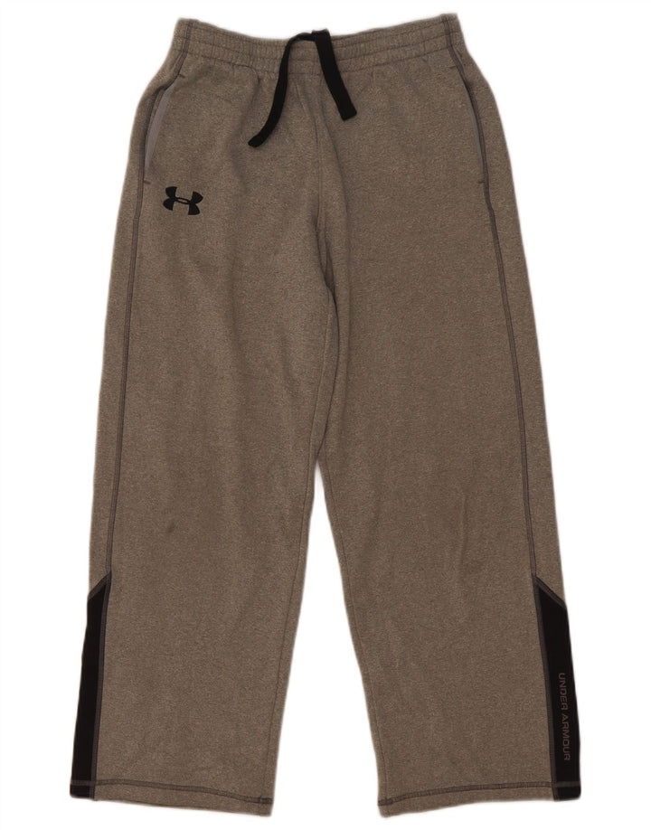 Pantaloni de trening Under Armour pentru băieți 9-10 ani, gri mediu, color block