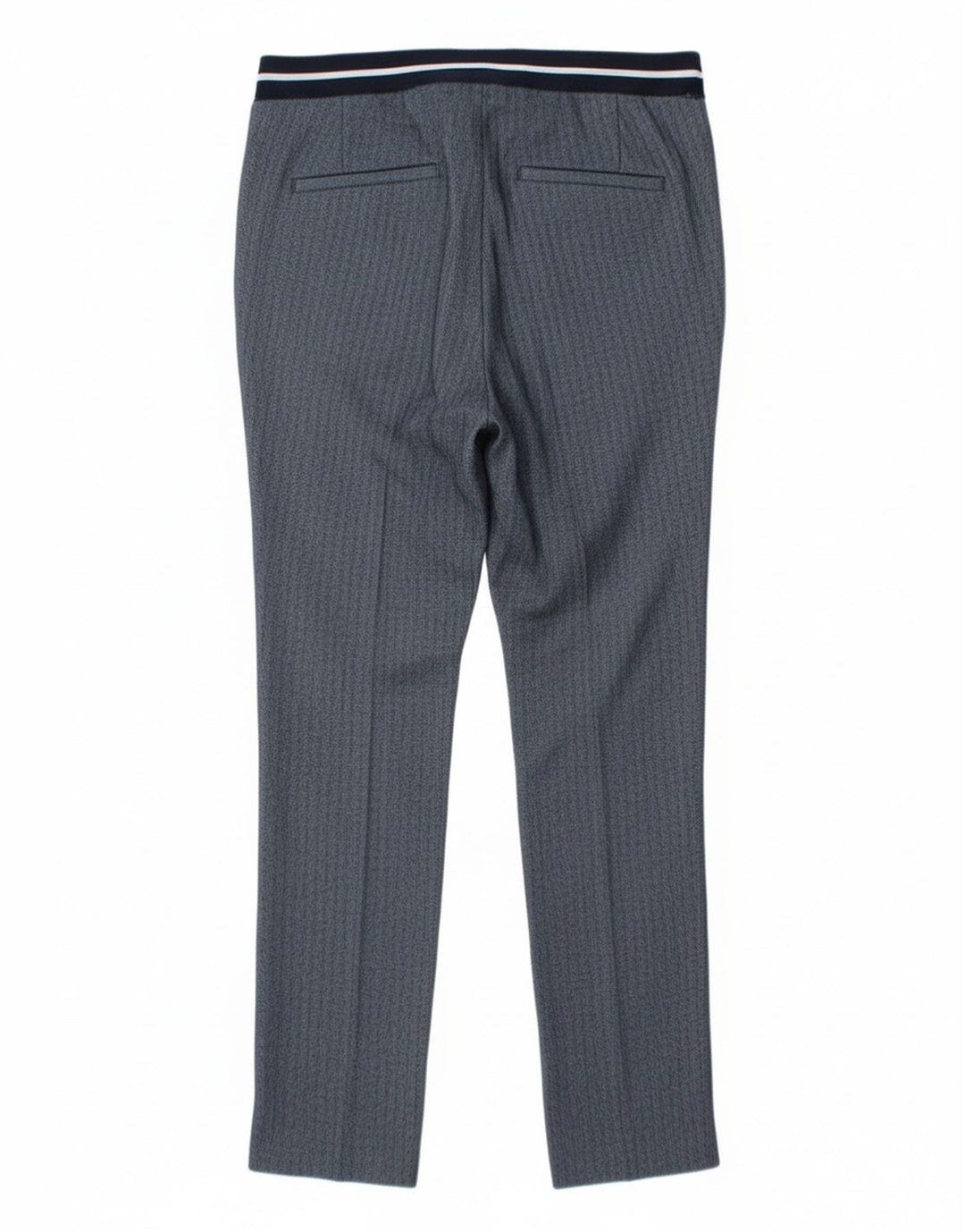 Pantaloni chino subțiri pentru femei Zara Mici L26 L27 Poliester în spină de pește albastru