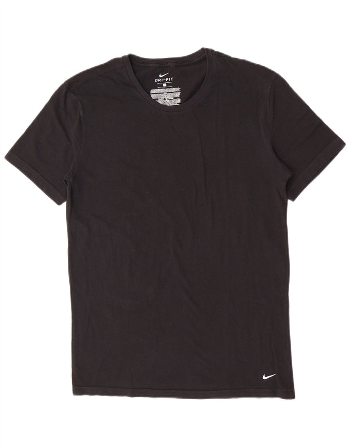 Tricou Nike Dri Fit pentru bărbați Top mediu din bumbac negru