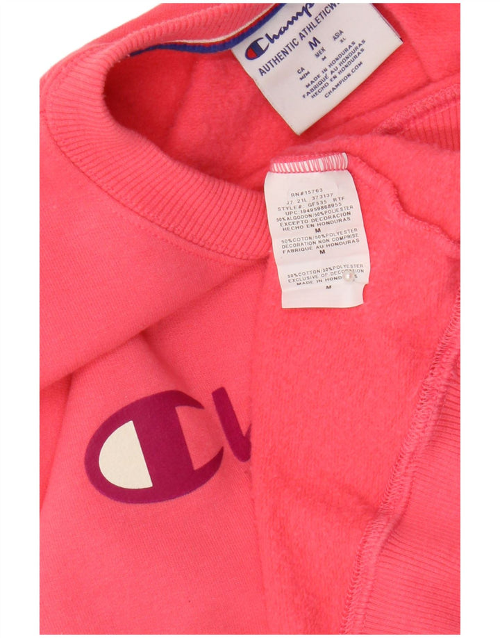 Pulover supradimensionat cu grafic pentru femei Champion UK 14 Roz mediu