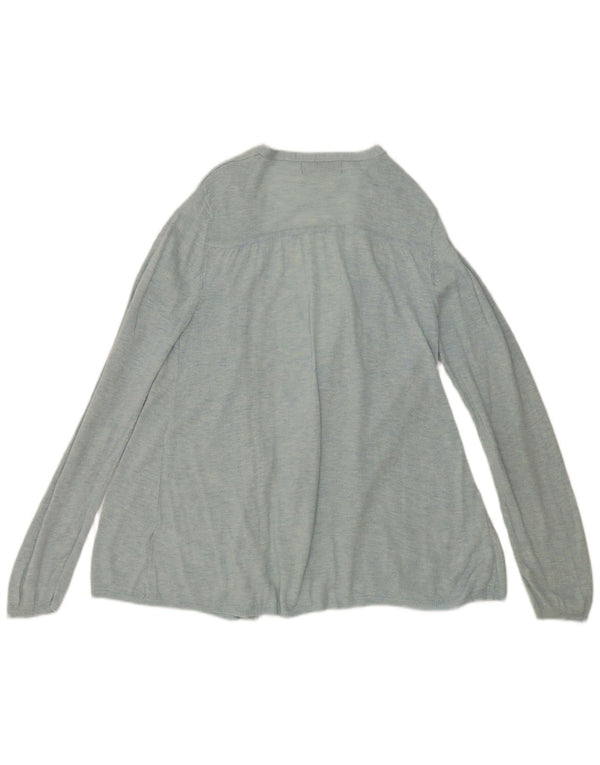 Pulover cardigan deschis pentru femei Marks & Spencer UK 8 Small Blue Poliamidă