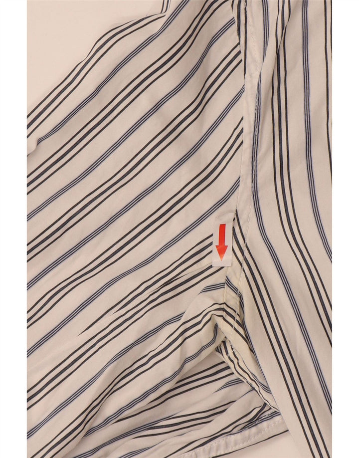 Cămașă pentru bărbați Diesel Medium White Pinstripe Bumbac