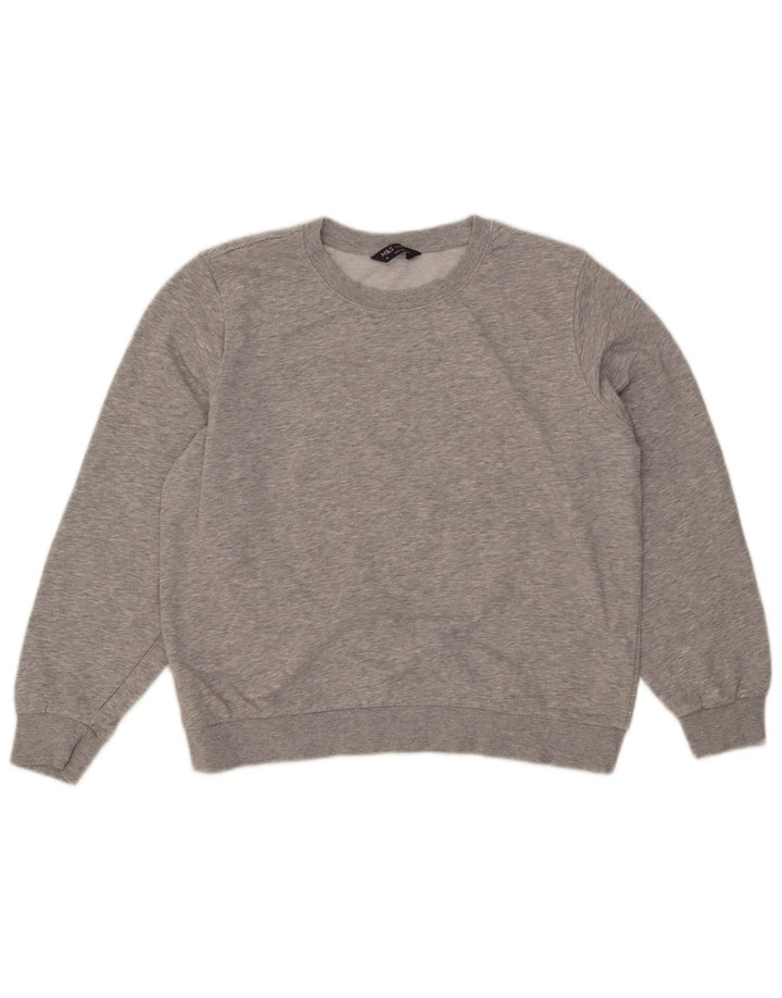 Pulover pentru femei Marks & Spencer UK 16, mare, gri bumbac