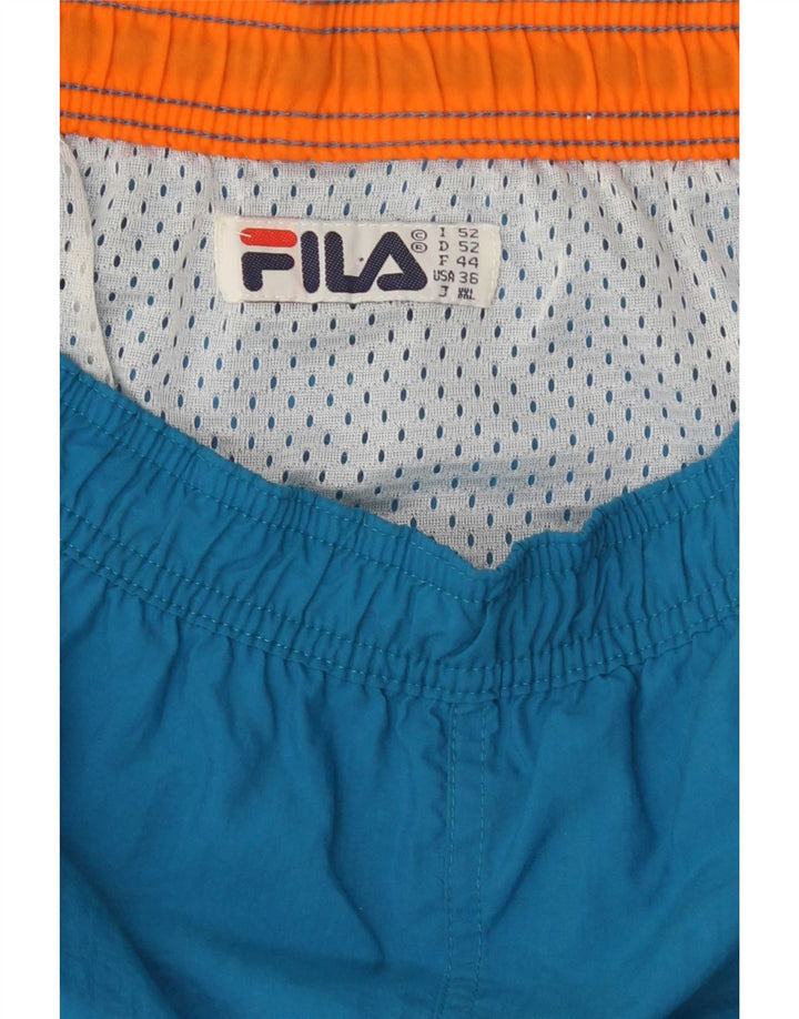Pantaloni scurți de înot Fila pentru bărbați, mari, albastru, poliester color bloc