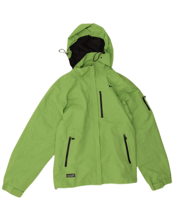 Jachetă Windbreaker cu glugă pentru femei Nike Clima-fit UK 18 XL Poliester verde
