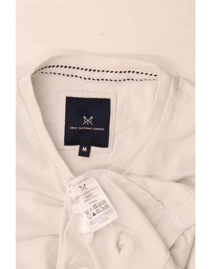 Crew Clothing Tricou Bărbați Top Mediu Alb Bumbac