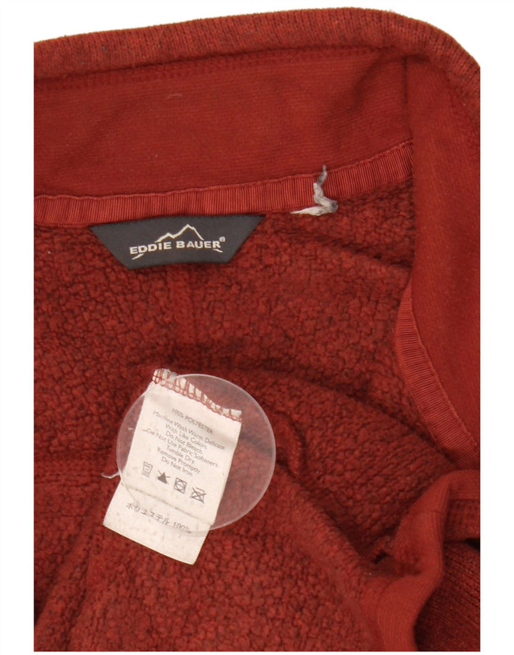 Hanorac pentru bărbați Eddie Bauer, cu fermoar, cu decolteu, Jumper Medium Burgundy Flecked