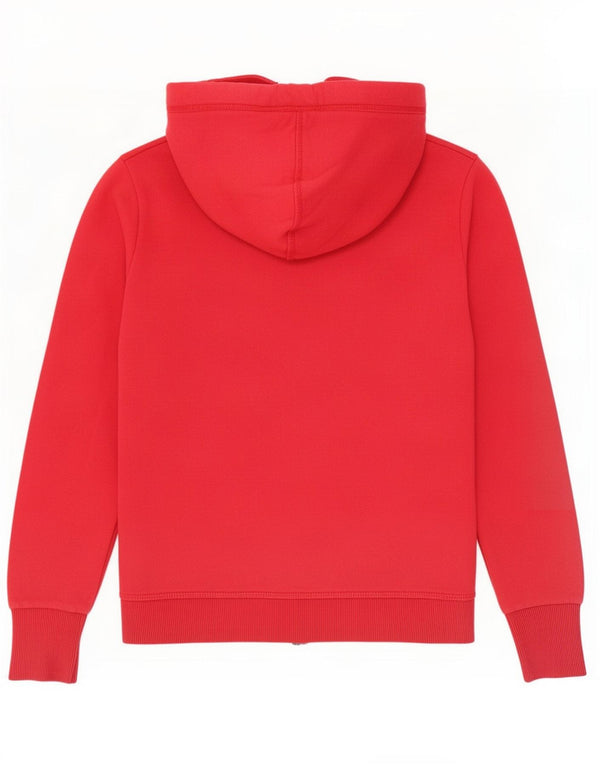 Pulover Superdry pentru femei cu fermoar, UK 10, bumbac roșu mic