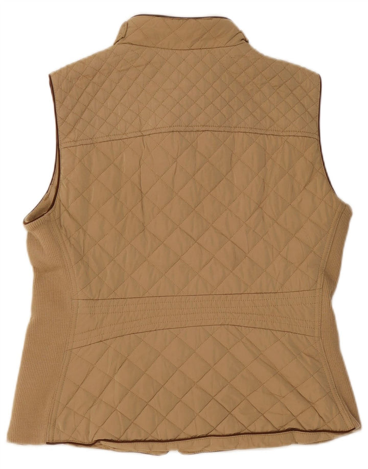 Gilet matlasat pentru femei Zara UK 18 XL Bej