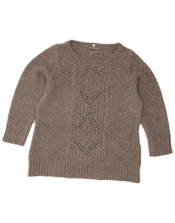 Pulover pentru femei Marks & Spencer, cu gât de barcă, UK 18 XL, gri acrilic