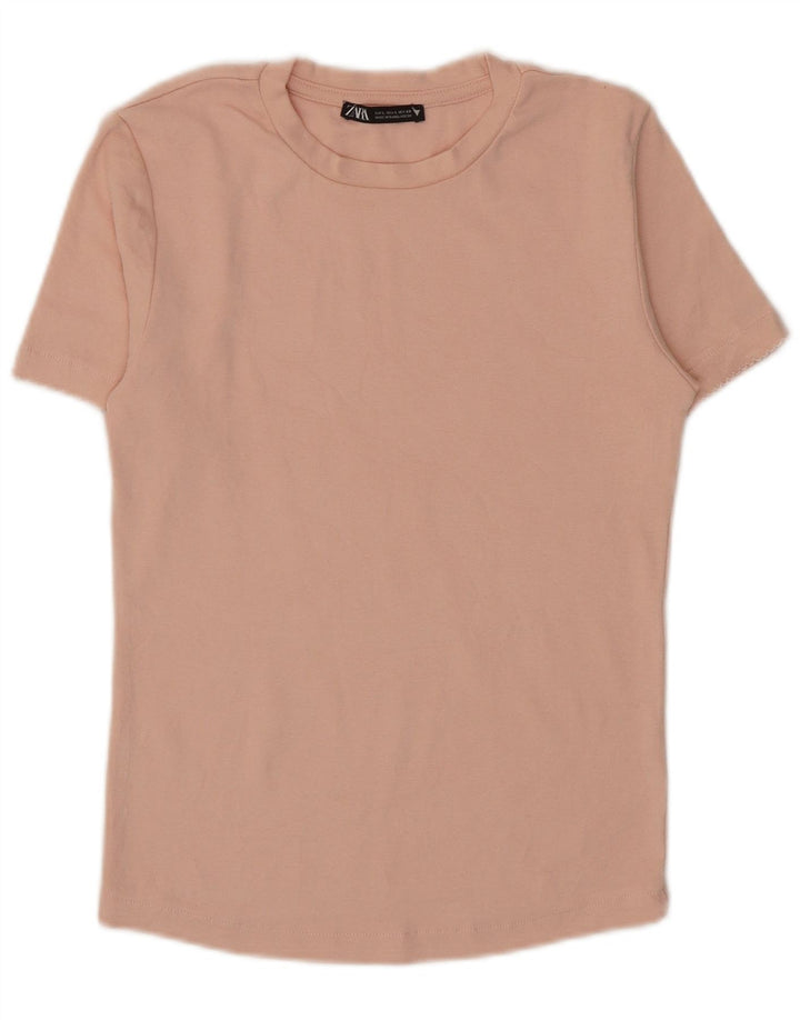 Tricou pentru femei Zara UK 14 Large Pink