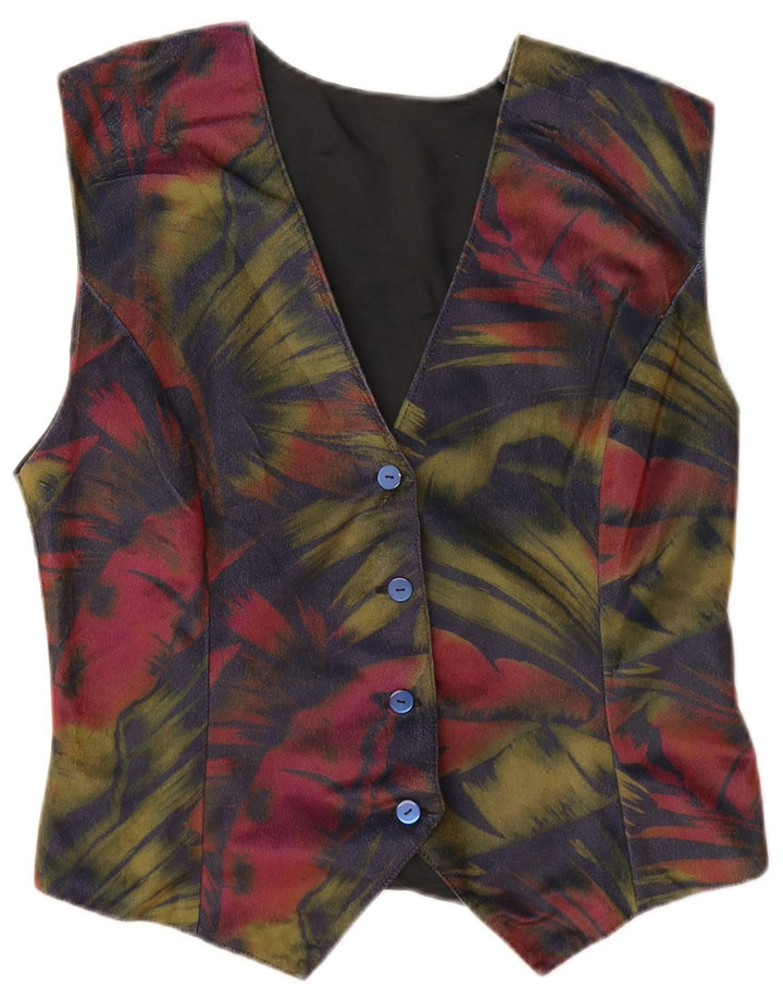 Vestă pentru femei VINTAGE UK 12 Medium Bleumarin Floral