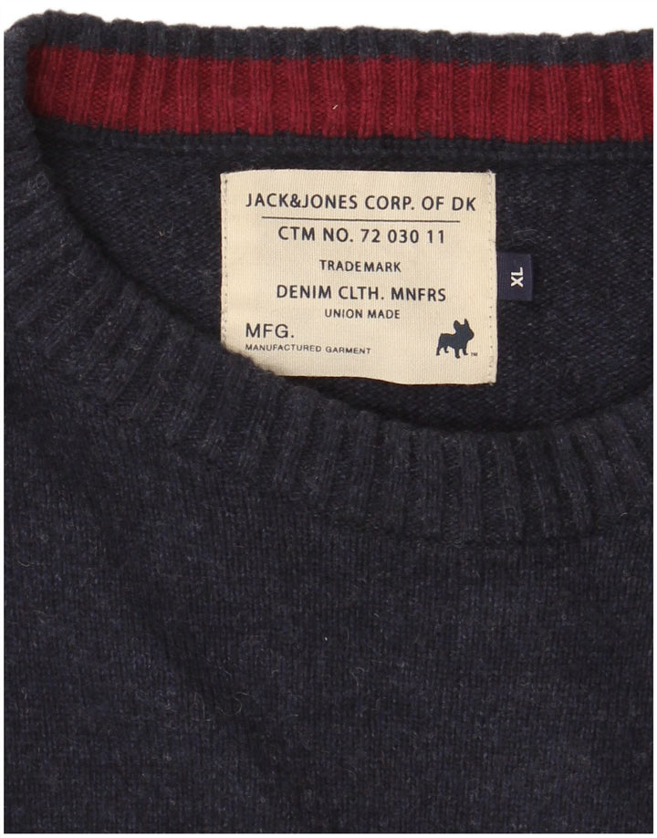 Pulover Jack & Jones pentru bărbați, cu gât crew, XL, bleumarin