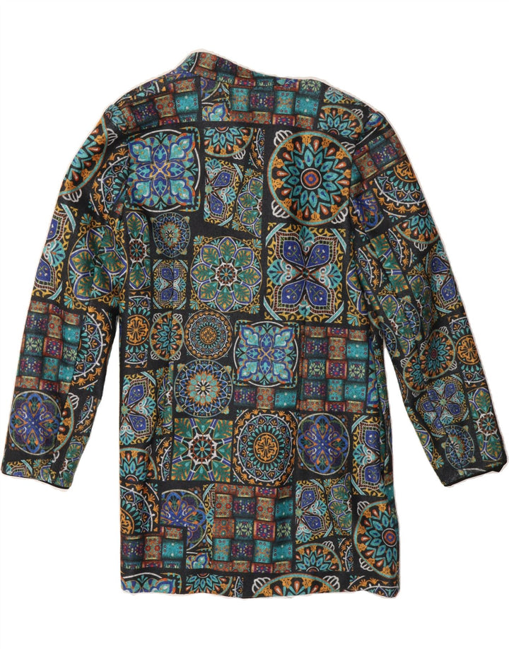FLORYDAY Womens Open Blazer Jacket UK 14 Medium Multicoloured Floral Vintage Floryday and Second-Hand Floryday from Messina Hembry 