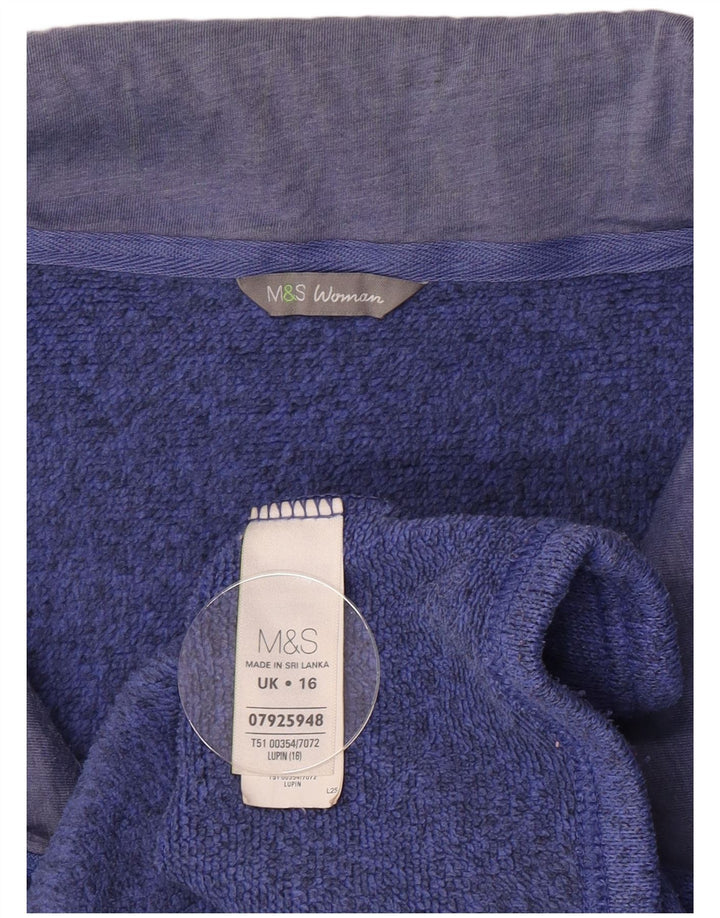Jachetă de trening Marks & Spencer Comfort Fit pentru femei UK 16 Large Blue