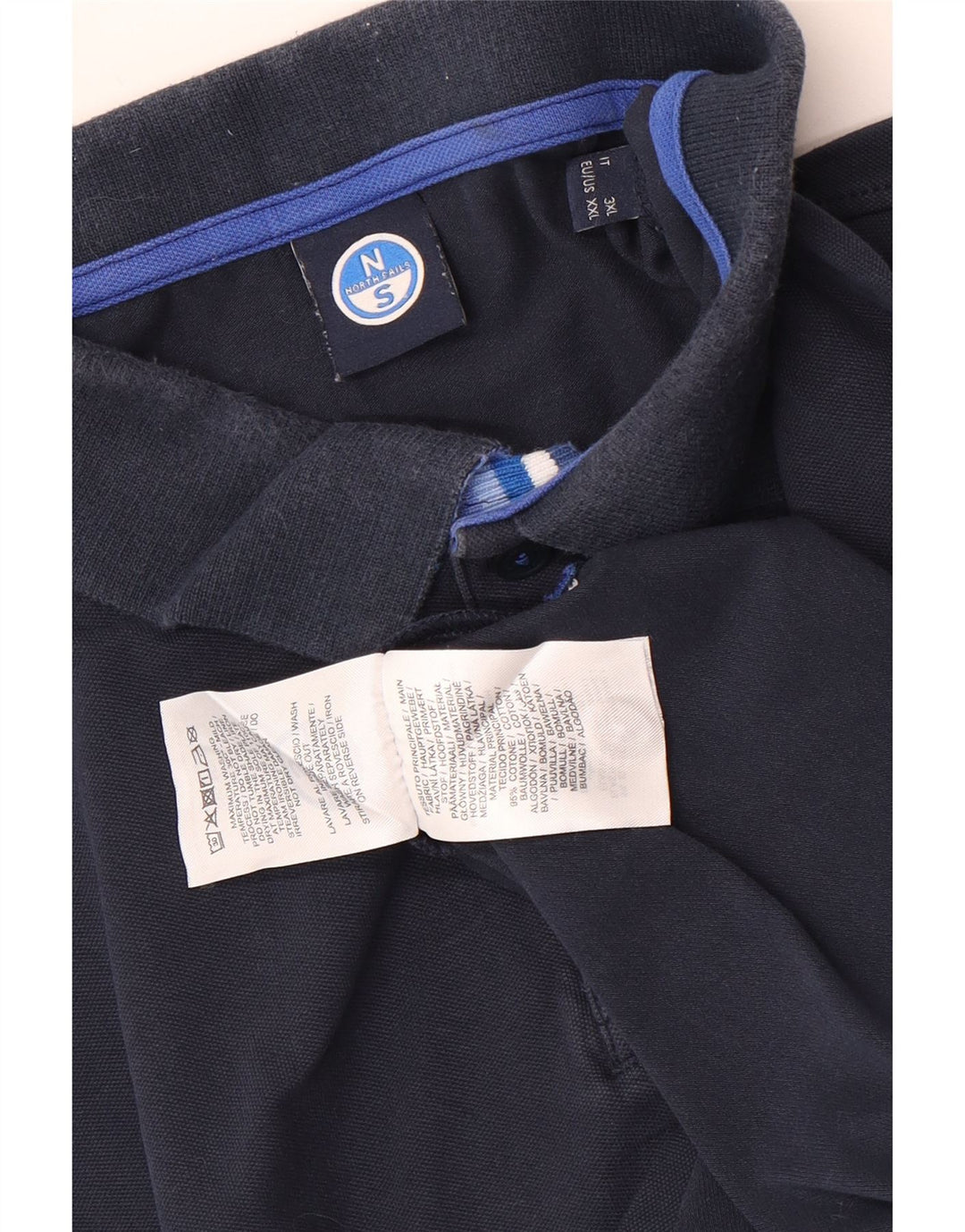 Cămașă polo North Sails pentru bărbați 2XL, bumbac bleumarin