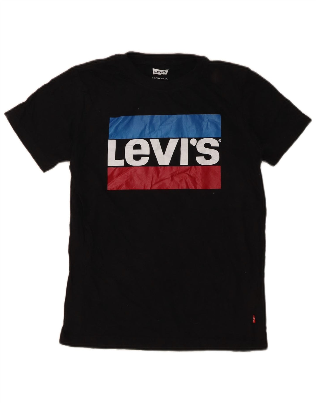 Tricou grafic pentru băieți Levi's Top 10-11 ani Bumbac negru mediu