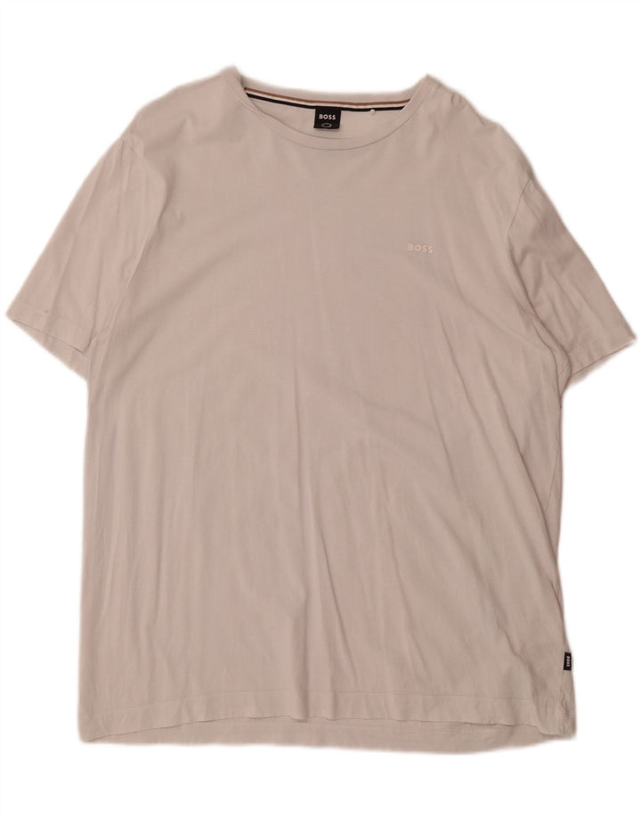 HUGO BOSS Mens T-Shirt Top 2XL White Cotton Vintage Hugo Boss and Second-Hand Hugo Boss from Messina Hembry 