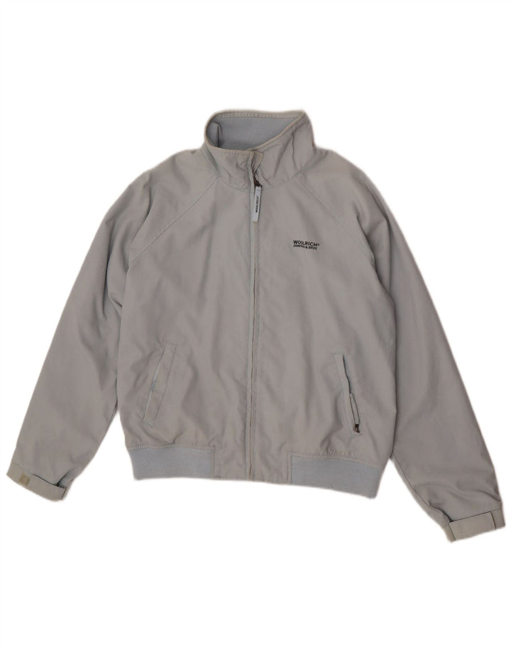 Jachetă bomber pentru băieți Woolrich 13-14 ani, nailon albastru