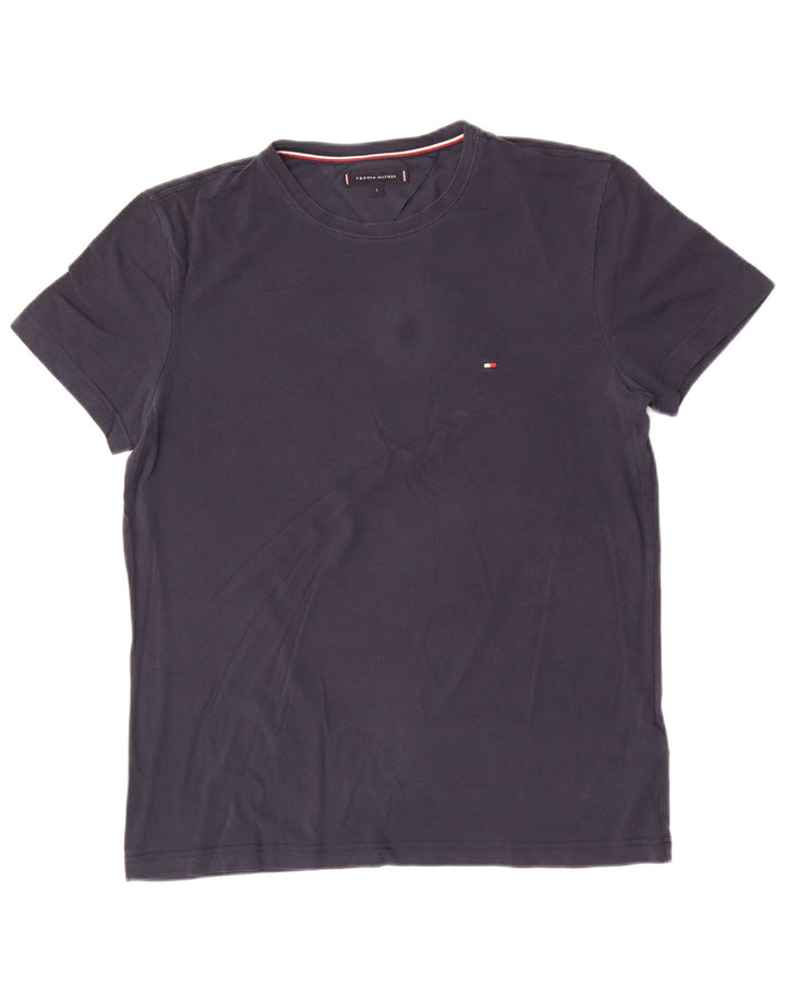 Tricou pentru bărbați Tommy Hilfiger Top mare din bumbac bleumarin