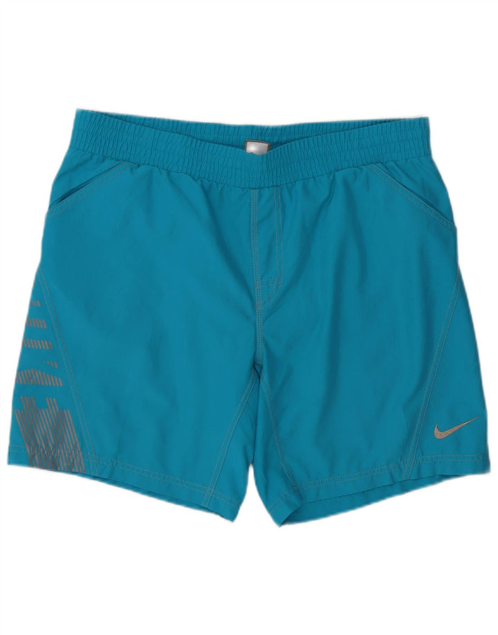 Pantaloni scurți sport grafic Nike pentru bărbați, mari, albastru, poliester