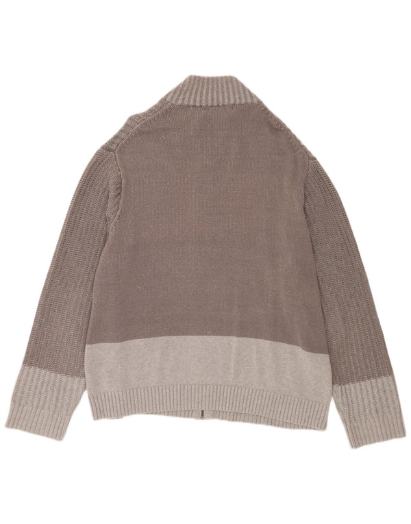 Pulover cardigan pentru bărbați Calvin Klein Jeans 2XL, bumbac cu pete gri
