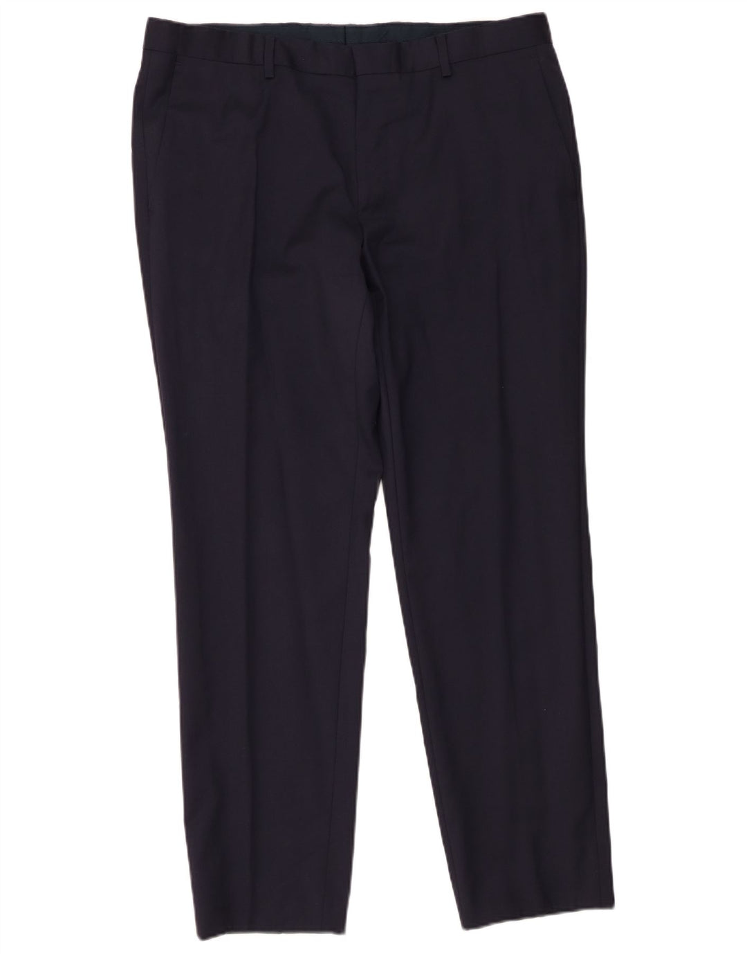 Pantaloni de costum slim pentru bărbați Hugo Boss L36 L30 Lână bleumarin