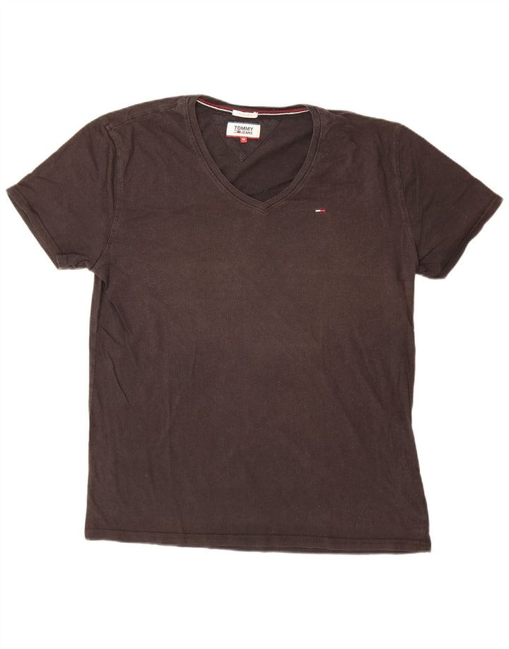 Tricou pentru bărbați Tommy Hilfiger Top mediu negru bumbac