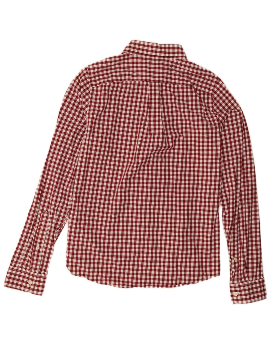 Cămașă Abercrombie & Fitch pentru bărbați, în carouri, cu formă musculară, roșu mediu, vichy