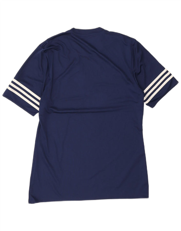 Tricou Adidas Climalite pentru bărbați Top Mediu Bleumarin Poliester