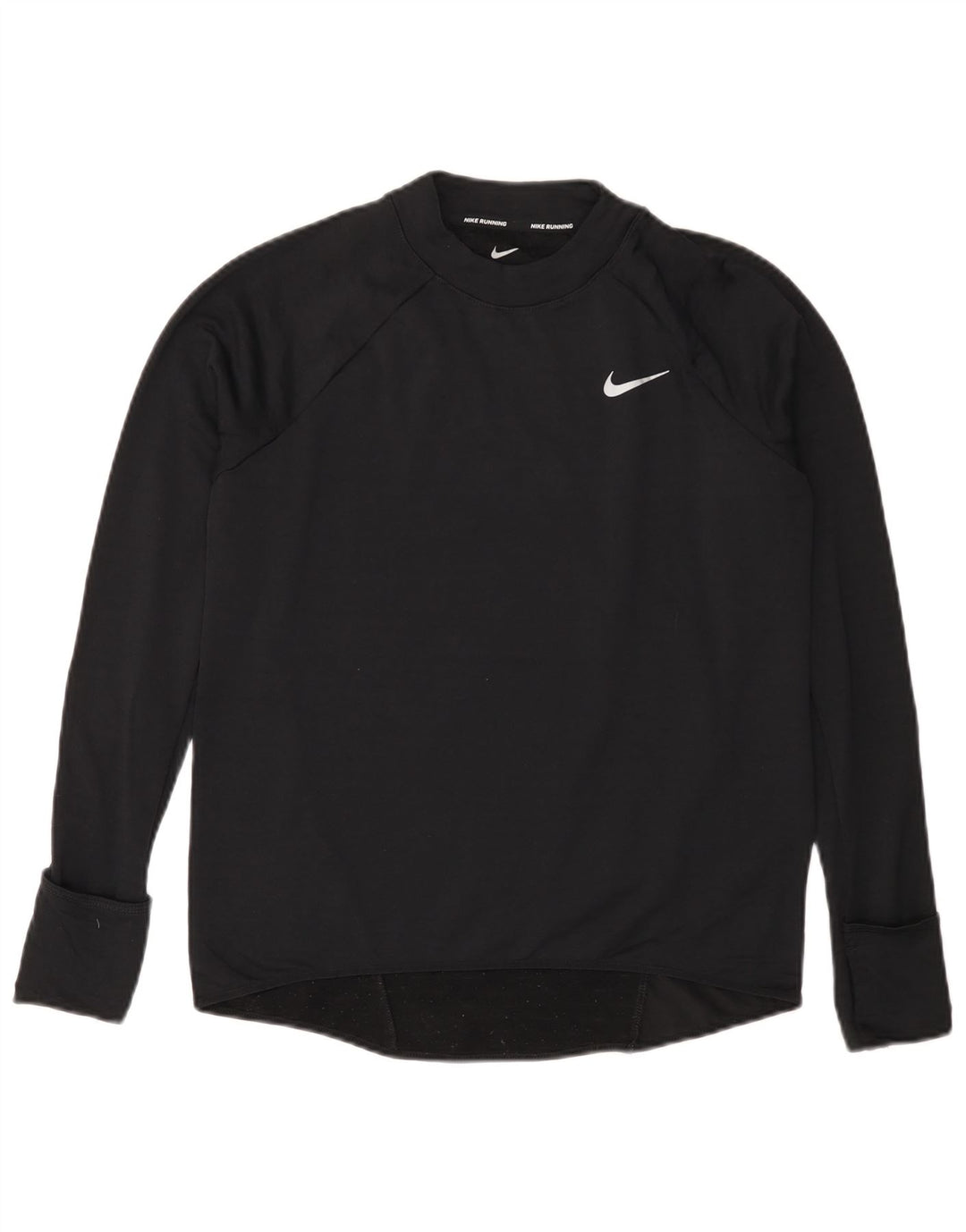 Top pentru femei NIKE Therma-Fit cu mânecă lungă UK 10 Mic Negru