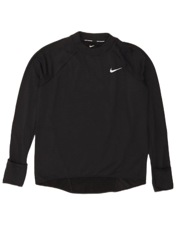 Top pentru femei NIKE Therma-Fit cu mânecă lungă UK 10 Mic Negru