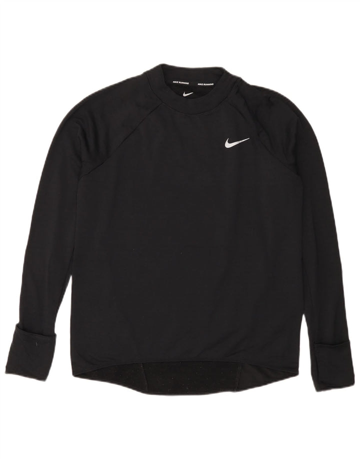 Top pentru femei NIKE Therma-Fit cu mânecă lungă UK 10 Mic Negru
