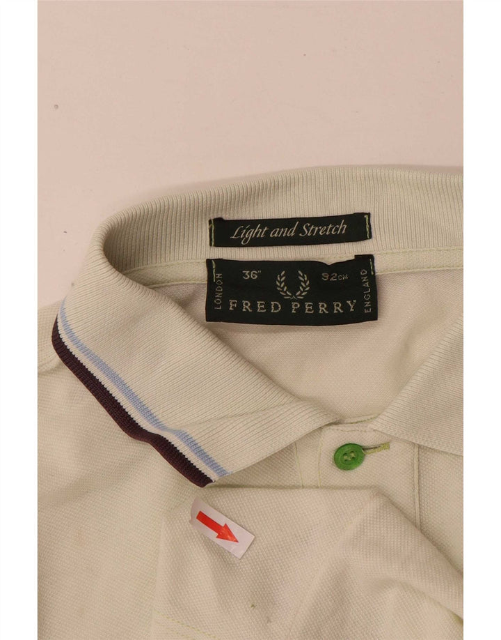 Cămașă polo Fred Perry pentru bărbați, bumbac cu dungi verzi mici